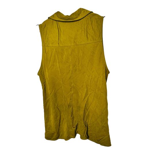 PROENZA SCHOULER WHITE LABEL Army Green Sleeveless Collared Button Front Top XL - Picture 9 of 11